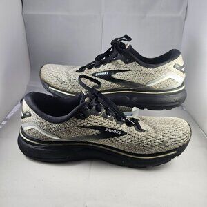 Brooks Mens Running Shoes Black & Beige Size 8 Sneakers.